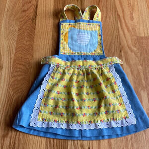 Geri Appleyard Vintage Chicken Jumper Floral Apron Girls 2‎ Country Cottagecore